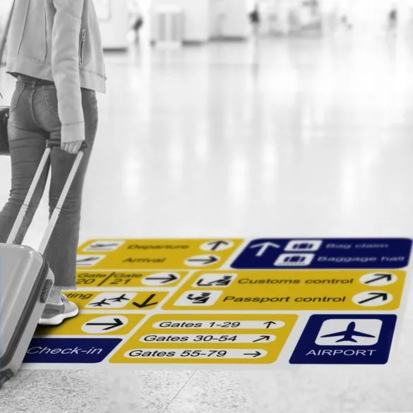 Aluminum Floor Graphics print product