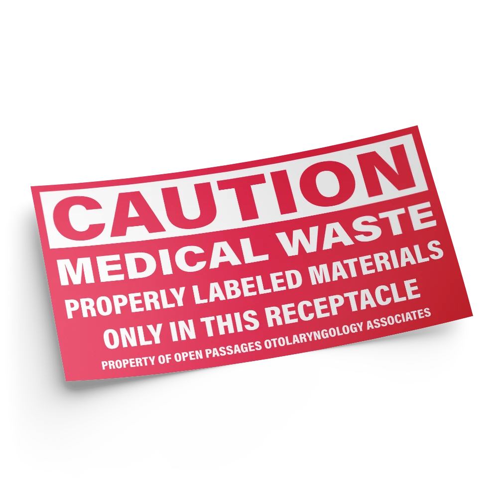 Equipment / Asset Labels — custom printed for FRONTROW Brands