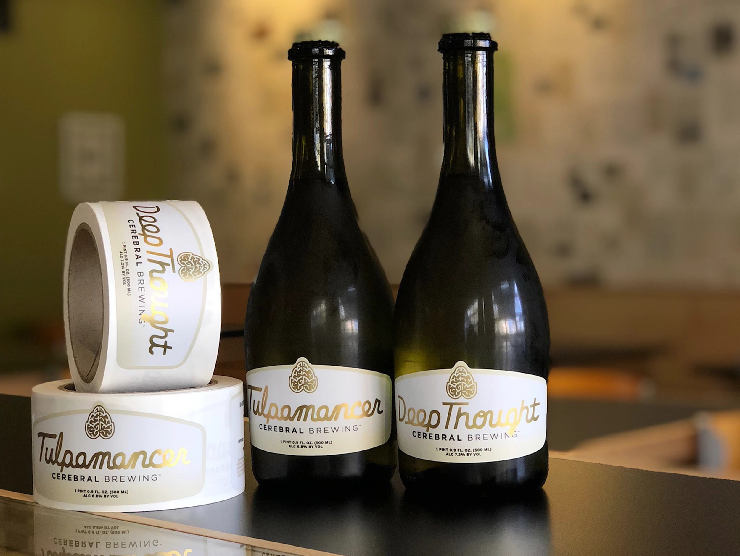 Metallic / Foil Labels — custom printed for FRONTROW Brands
